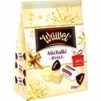 Wawel Biale Michalki orzechowe torebka / Witte chocolade noten pralines