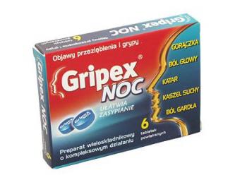 Gripex® Noc / Griep tabletten voor nacht
