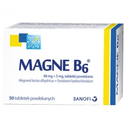 Magnesium met vitamine B6 tabs / Magne B6 tabletki powlekane