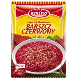 Amino Barszcz czerwony z makaronem / Rode bietensoep  met noedels