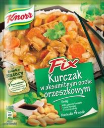 Knorr Fix Kurczak w aksamitnym sosie orzeszkowym / Knorr Fix voor Kip in zachte  pindasaus