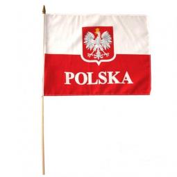 Flaga Polski z Uchwytem Orzel / Poolse vlag met Grip