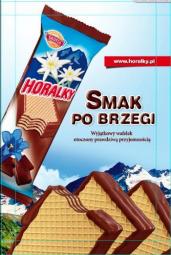 Góralki wafelek oblewany czekolada po brzegach /Sedita  Chocolade wafel