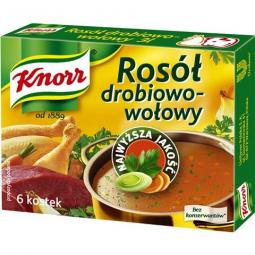 Knorr Rosol drobiowo - wolowy w kostce / Kip & Rund bouillon  blokje