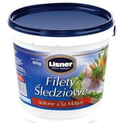 Lisner filety sledziowe solone wiaderko / Lisner gezouten haring filets