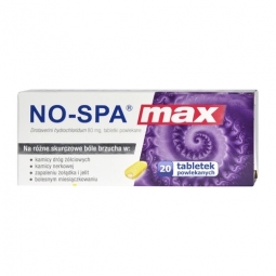 No-SPA®|Max  Tabletki rozkurczowe 80 mg / Pijnstiller tabletten bij maag, darm, gal, nieren ziekte