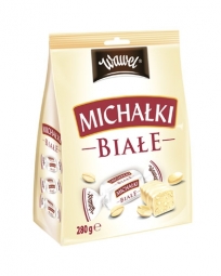 Wawel Pralinen met witte chocolade en pinda's / Michalki Zamkowe w bialej czekoladzie