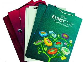 Torba prezentowa z licencja UEFA Euro 2012 35x50 cm / Kado tas met officiële logo UEFA Euro 2012