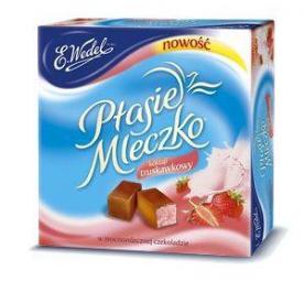 Wedel Ptasie Mleczko truskawkowe / Vogels Strawberry Milk pralines