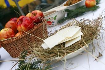 Kerst  oblaten voor deelen / Karnet Oplatki wigilijne z obrazkiem