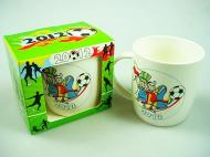 Kubek Kibica porcelanowy  z nadrukiem Euro 2012/  Porseleinen mok voor Football Fan Euro 2012