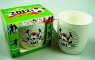 Kubek Kibica porcelanowy z nadrukiem Euro 2012 / Porseleinen mok voor Football Fan Euro 2012